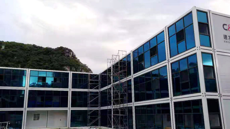 柳州中冶項(xiàng)目3層打包箱房辦公樓