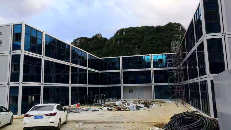 柳州中冶項(xiàng)目3層打包箱房辦公樓